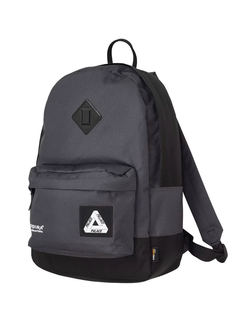 Palace Cordura Duck Canvas Backpack 'Carbon/Black' FW24 Travel Gym Book Bag Zip